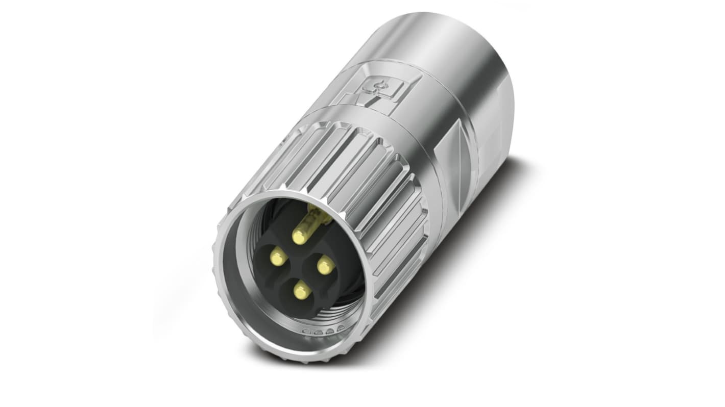 Phoenix Contact Circular Connector, 4 Contacts, Cable Mount, M17 Connector, Plug, IP67, IP68, M17 PRO Series