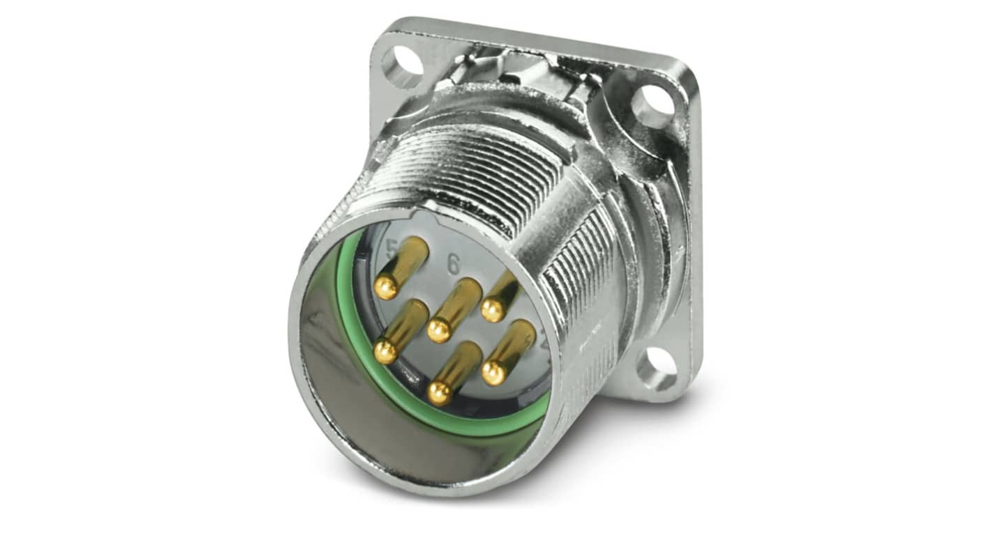 Phoenix Contact Circular Connector, 6 Contacts, Front Mount, M23 Connector, Plug, Male, IP67, M23 PRO Series