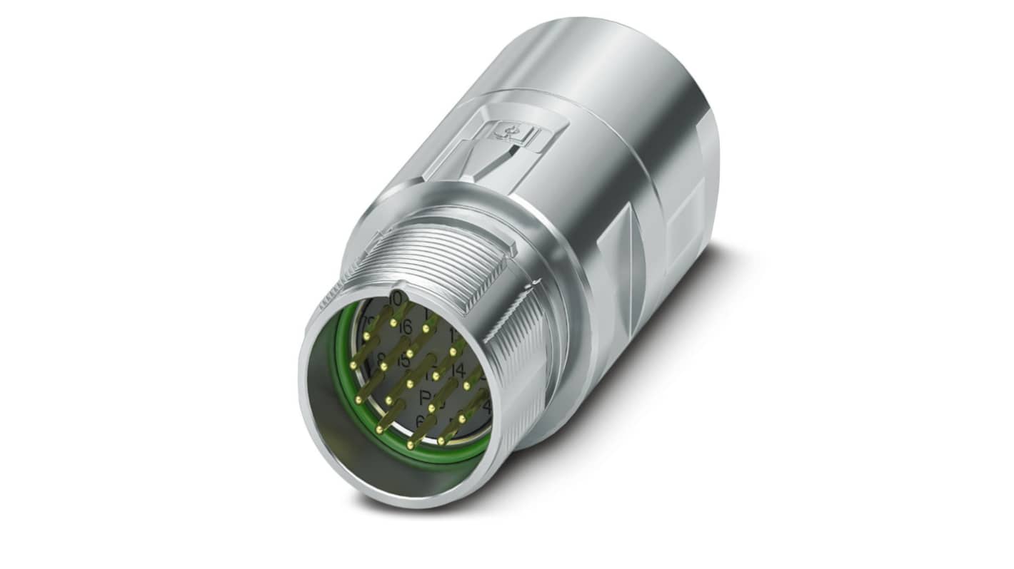 Phoenix Contact Circular Connector, 17 Contacts, Cable Mount, M23 Connector, Plug