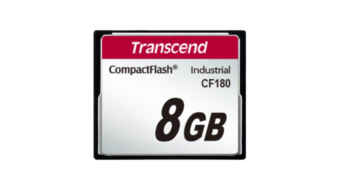 Transcend CF180 CompactFlash 8 GB SuperMLC Compact Flash Card