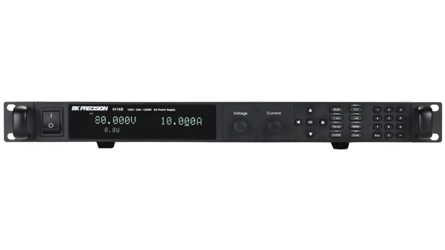 BK Precision BK9116B Digital Labornetzgerät 1.2kW, 0 → 150V / 0 → 30A