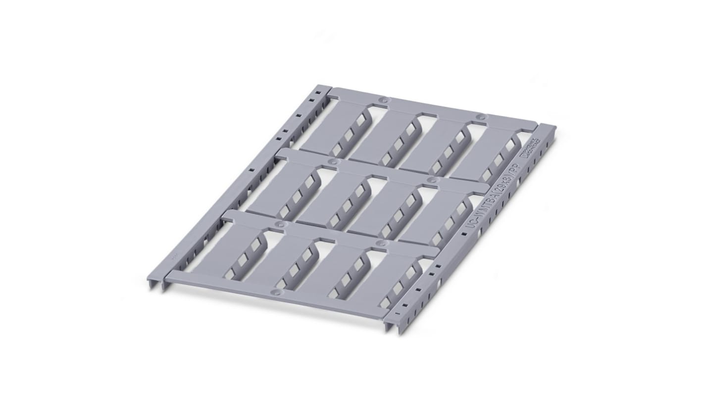 Phoenix Contact UC-WMTBA Cable Binder Cable Marker, Silver, Pre-printed "Blank", 6mm Cable, 1199637