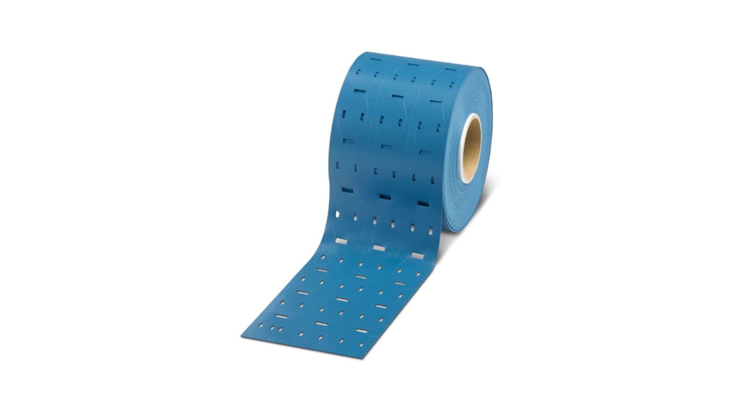 Phoenix Contact WMTB HF-D Cable Binder Cable Marker, Blue, Pre-printed "Blank", 6mm Cable, 1255591
