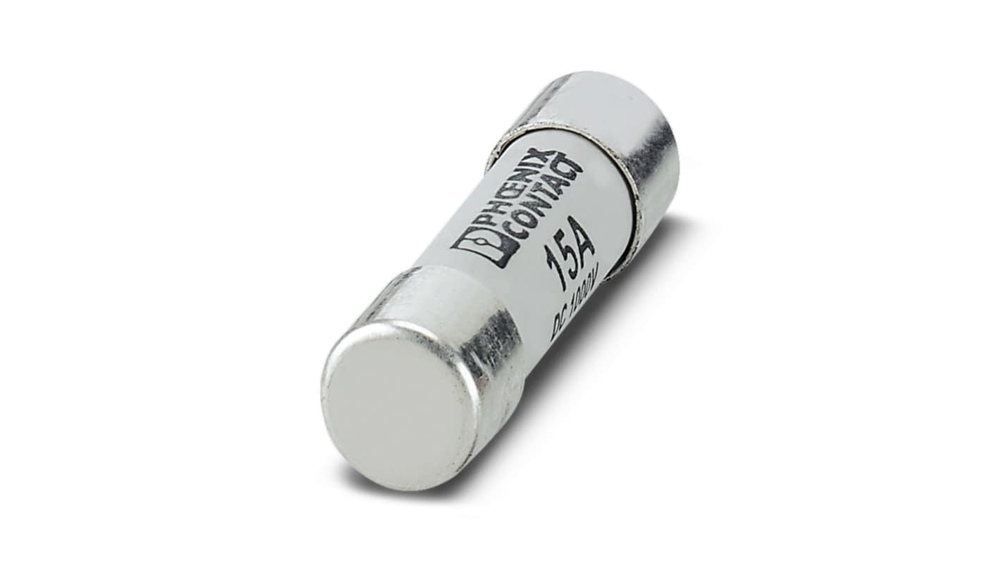 Phoenix Contact 15A Slow-Blow Ceramic Cartridge Fuse, 10 x 38mm