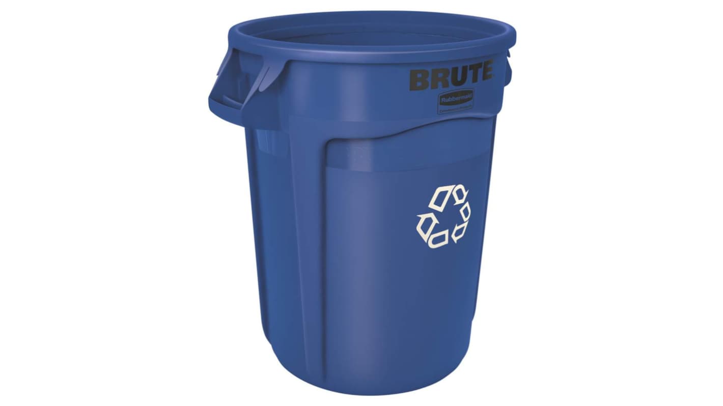 Contenedor Rubbermaid Commercial Products Azul de 32gal de Polipropileno