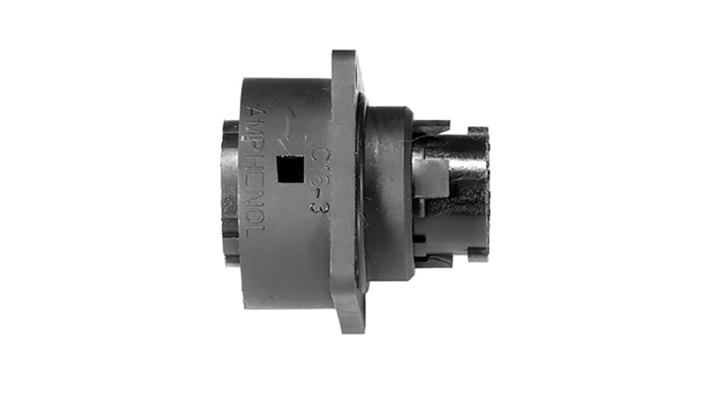 Amphenol Industrial Circular Connector, 14 + PE Contacts, Panel Mount, Socket, Female, IP65, Ecomate C16 Series