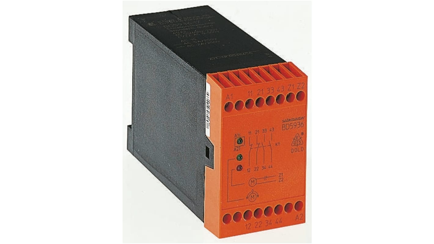 Dold Standstill Monitoring Relay with DPDT Contacts, 230 V