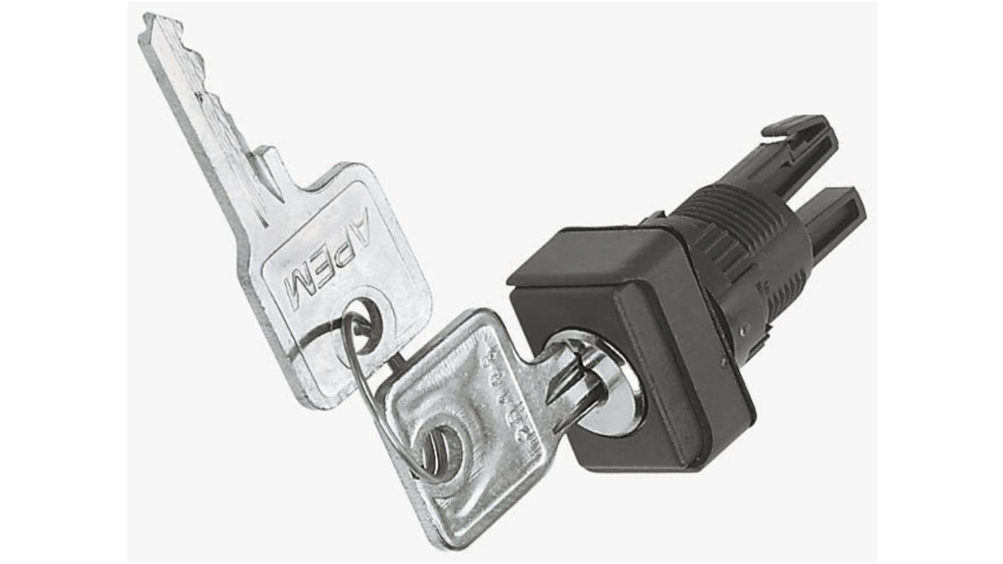APEM 2-position Key Switch Head, Latching