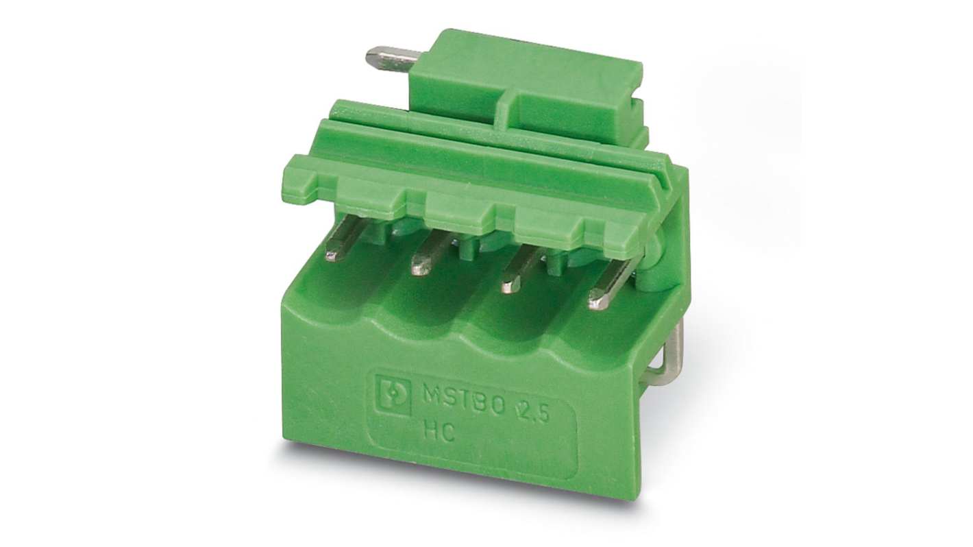 Phoenix Contact, 5mm Pitch, 5/ 4-G1L, MSTBO 2, 4 Way, , Pluggable Terminal Block, Header, 1861060