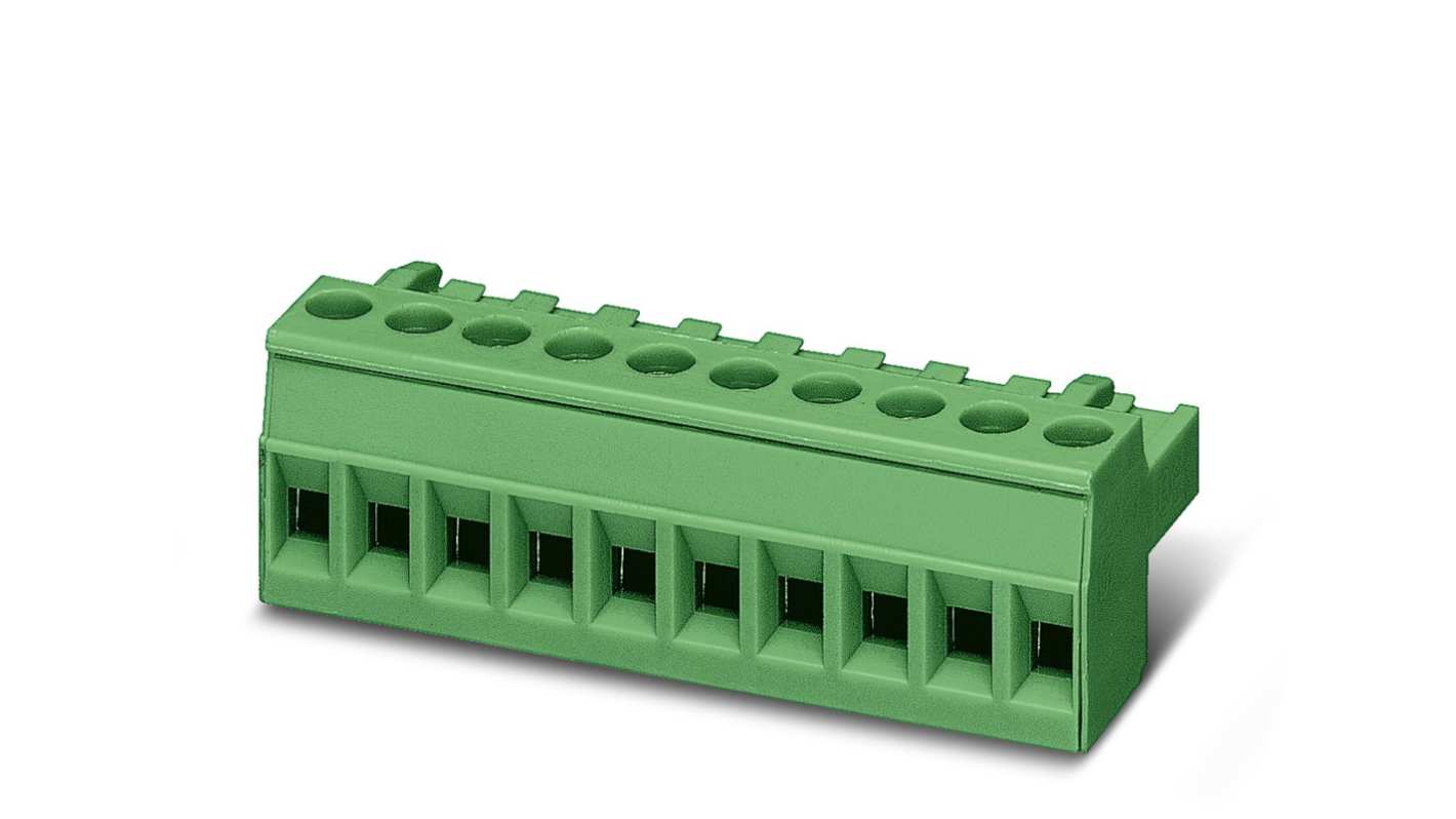 Phoenix Contact, 5mm Pitch, 5/ 4-ST BU, MSTBT 2, 4 Way, Pluggable Terminal Block, Plug, Through Hole, 1878040