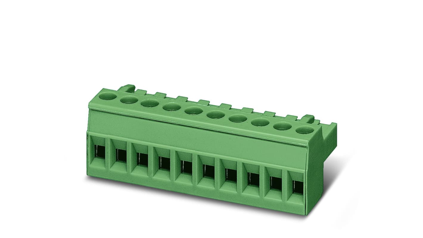 Phoenix Contact, 5mm Pitch, 5/ 4-ST BK, MSTBT 2, 4 Way, Pluggable Terminal Block, Plug, Through Hole, 1893313