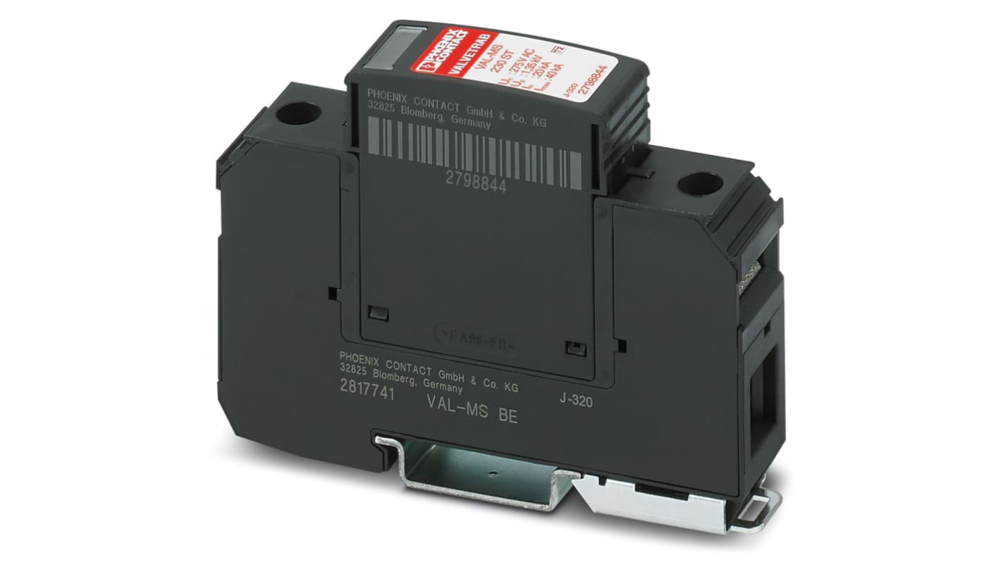 Supresor de transitorios Phoenix Contact, Protector de transitorios, 230 V ac, Carril DIN