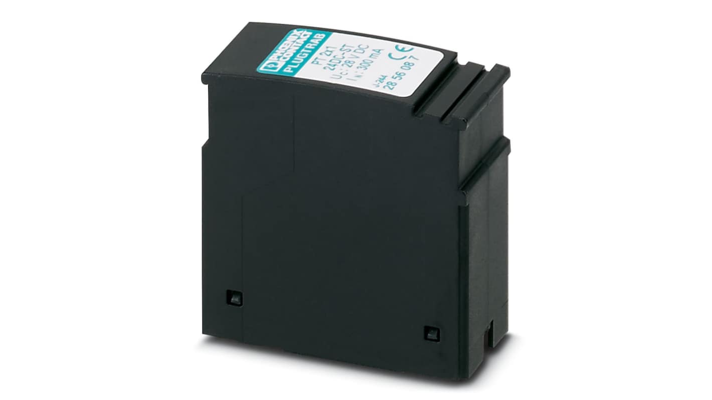 Phoenix Contact, PT 2X1-24DC-ST Surge Protection Plug 20 V ac Maximum Voltage Rating Surge Protector