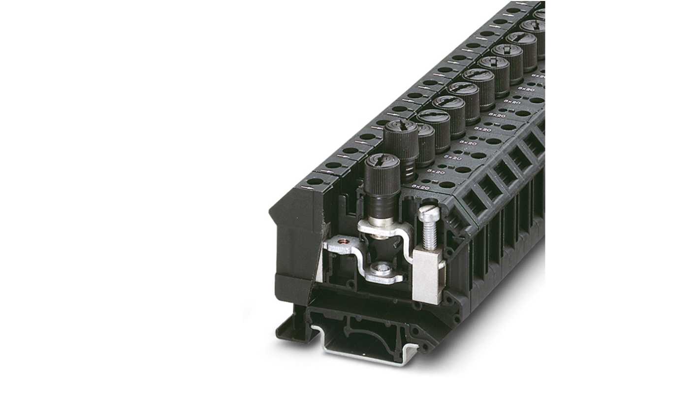 Phoenix Contact 3005507 3X32), UK 10-DREHSI (6 Series Black, 16mm², Screw Termination