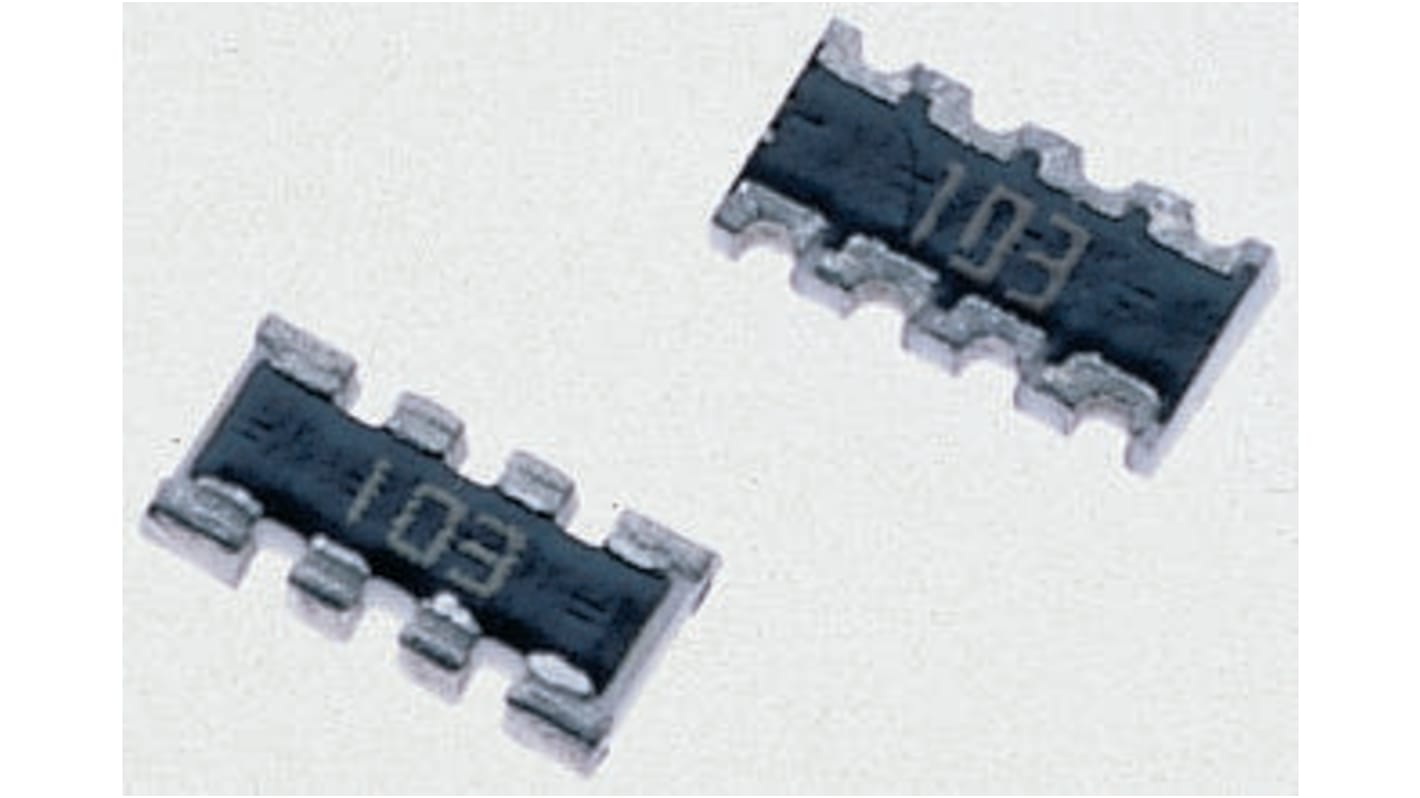 Bourns, CAY16 1.5kΩ ±5% Isolated Resistor Array, 4 Resistors, 0.25W total, 1206 (3216M), Convex