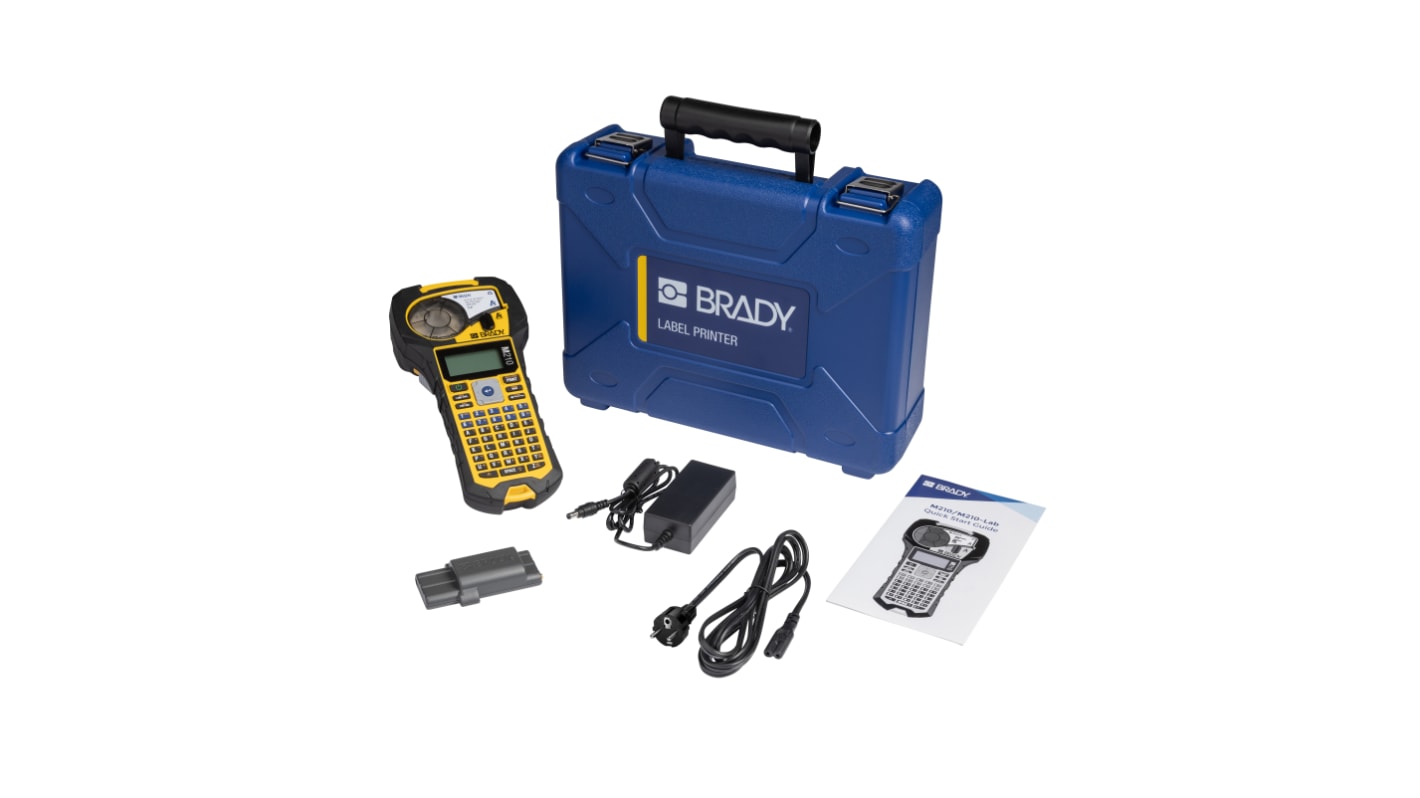 Brady M210 Handheld Label Printer Kit, 19.05mm Max Label Width, EU