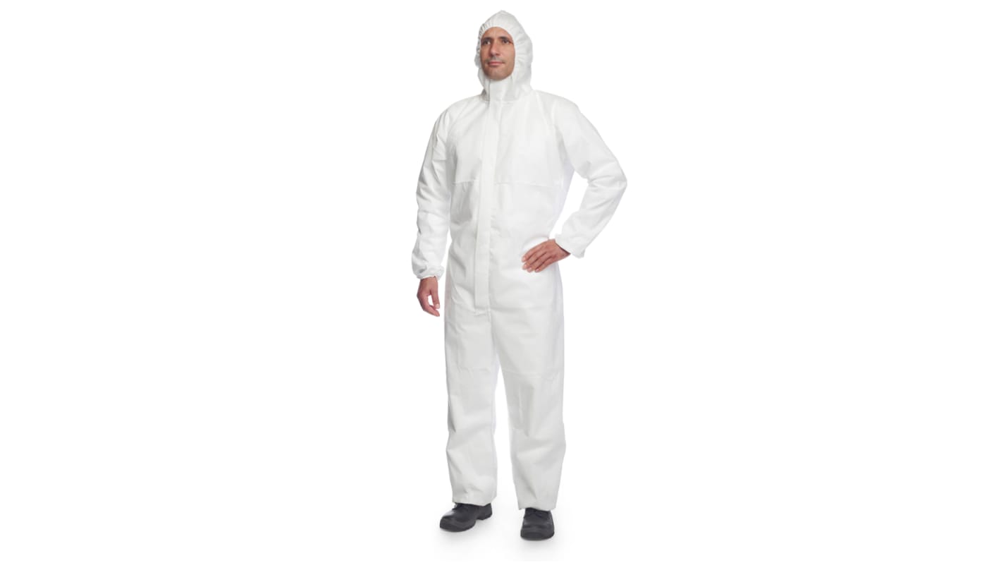 DuPont 多重防护服, 男女通用, 白色, 连帽, 3XL码, Proshield 20 White系列