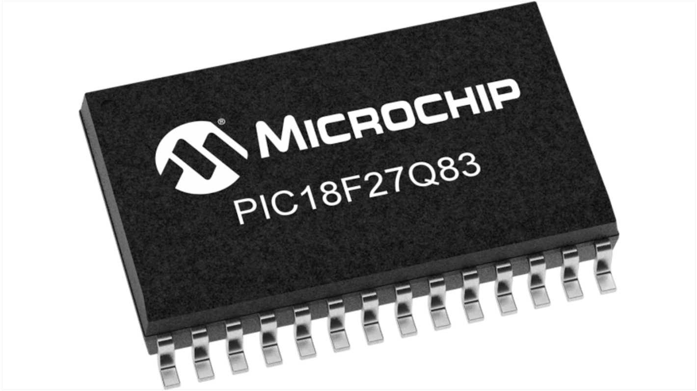 Microcontrollore MCU Microchip, PIC, SOIC, PIC, 28 Pin, Montaggio superficiale, 8bit, 64MHz