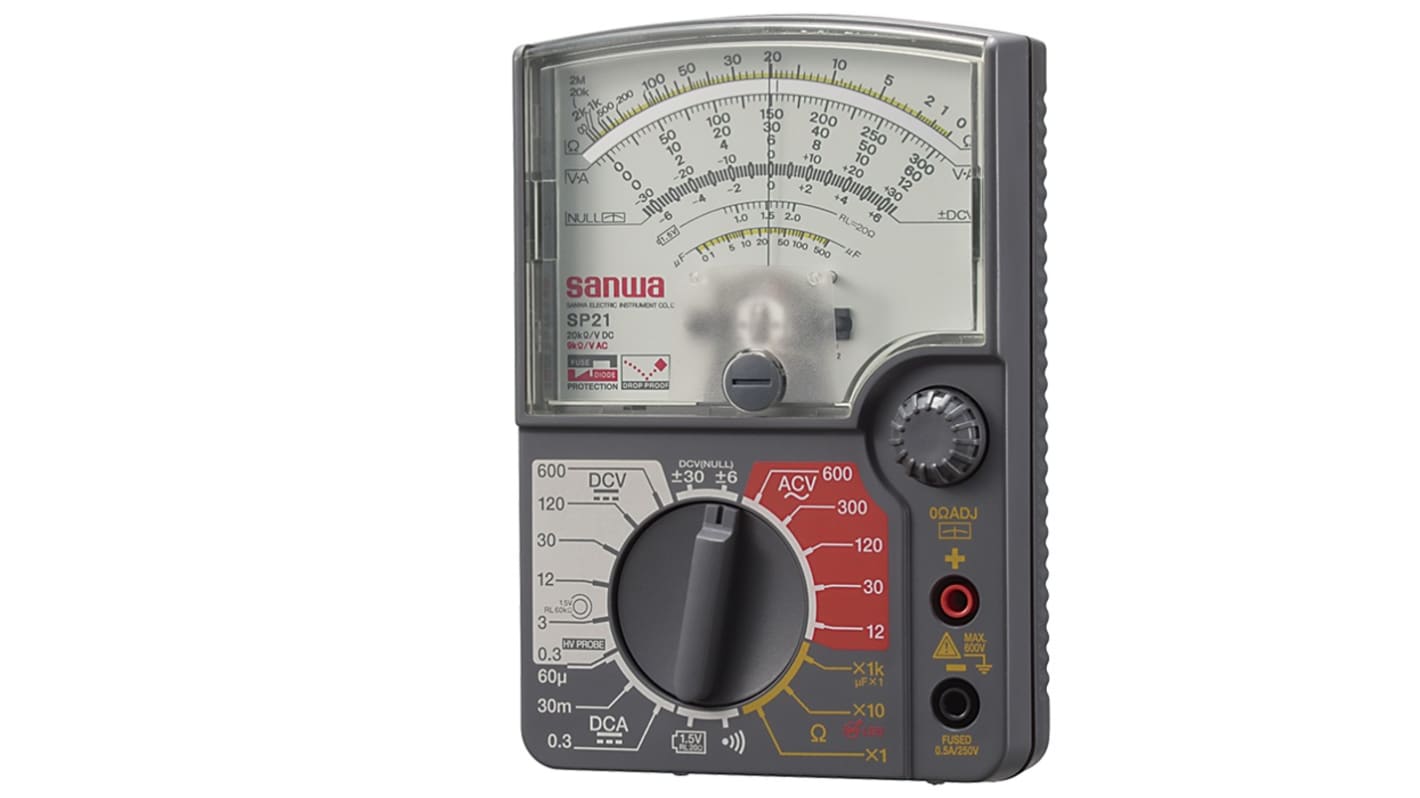 三和電気計器 アナログマルチメータ, ハンドヘルドタイプ, SP21/C
