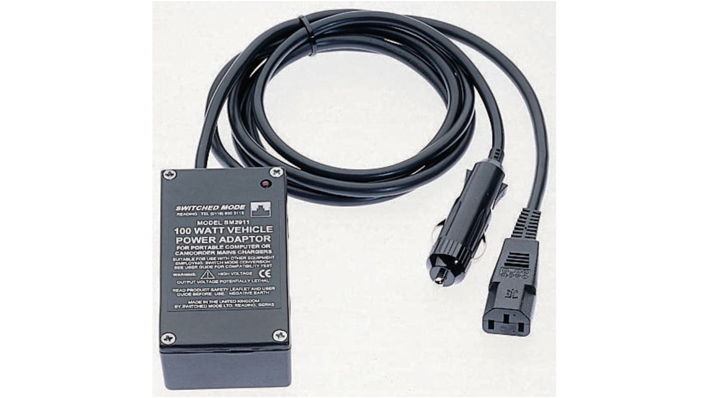 Caricabatterie da auto, ingresso 11 → 14.5V cc, uscita 330V cc, 1A, 100W, A innesto
