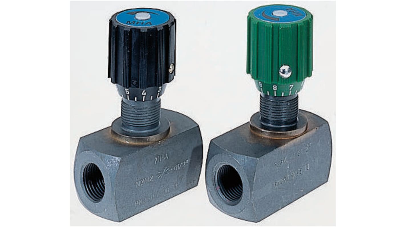 RS PRO Inline Mounting Hydraulic Flow Control Valve, G 3/8, 350bar, 75L/min
