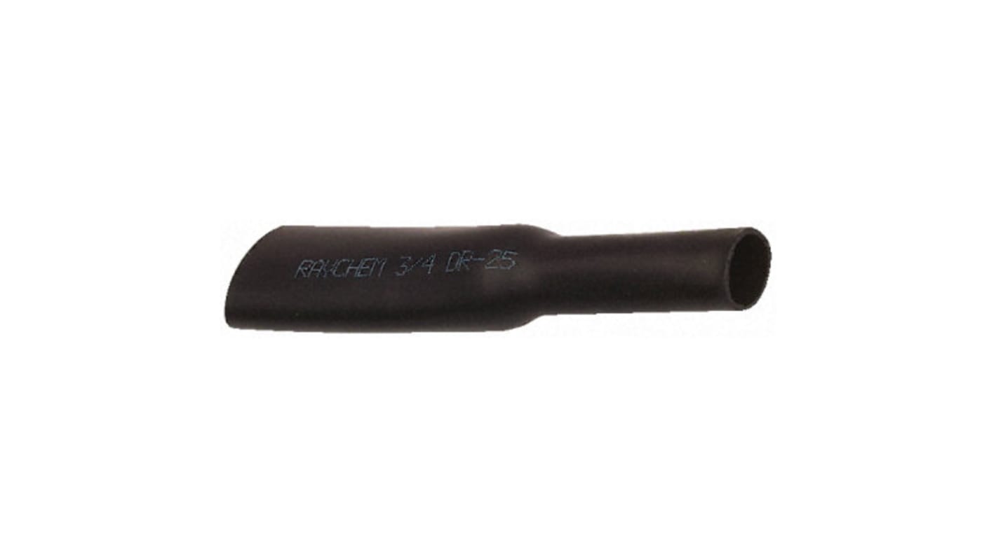 TE Connectivity Heat Shrink Tubing, Black 3.2mm Sleeve Dia. x 50m Length 2:1 Ratio, DR-25 Series