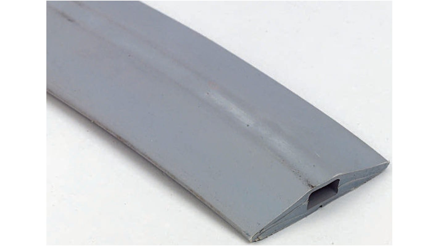 RS PRO 9m Grey Cable Cover in Rubber, 14mm Inside dia.