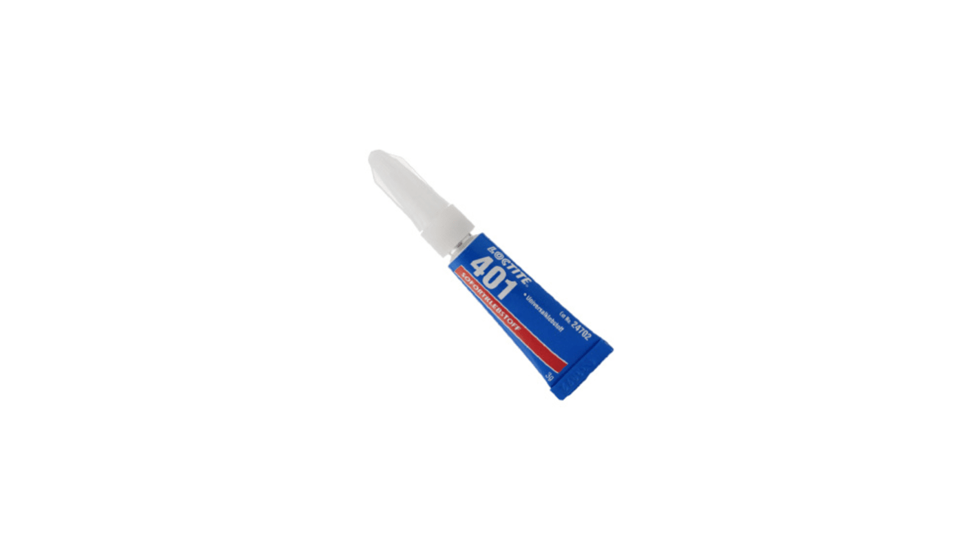 Loctite 401 Sofortklebstoff Cyanacrylat Flüssigkeit transparent, Flasche 3 g