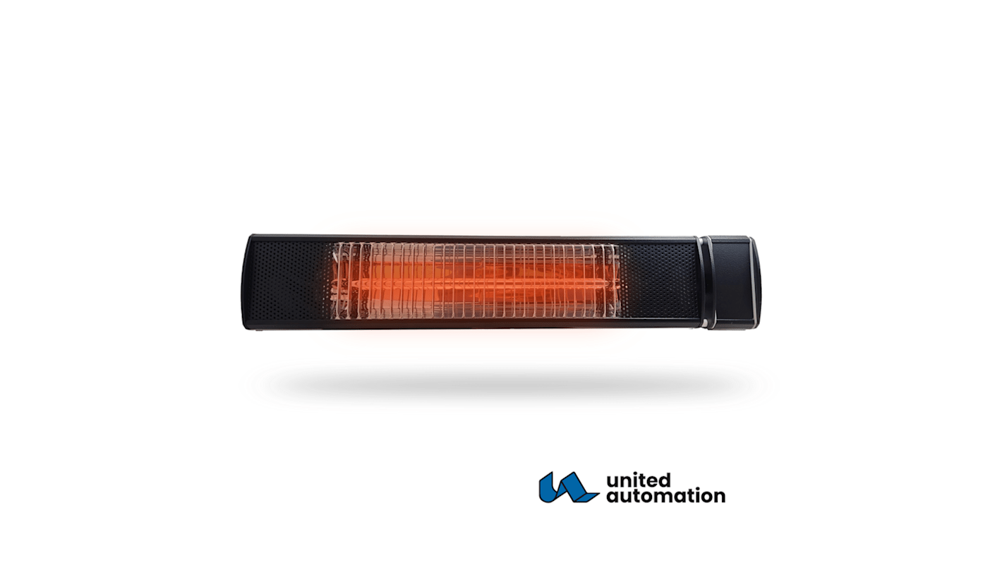 United Automation 1.5kW Infrared Infrared Heater, Wall Mounted