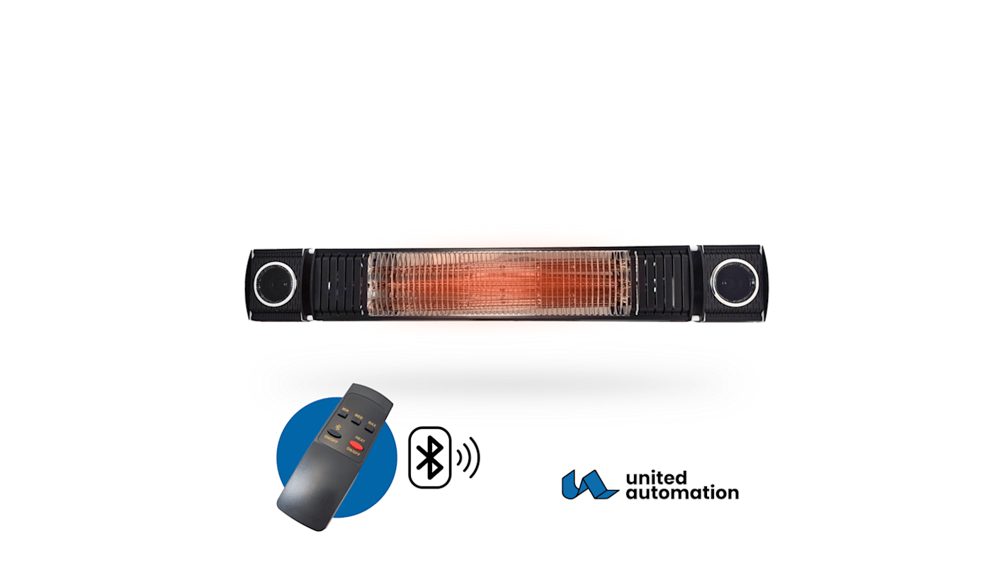 United Automation 2kW Infrared Infrared Heater, Wall Mounted