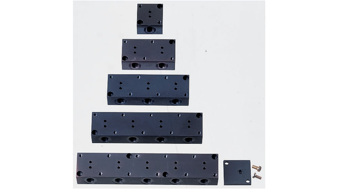 Manifold a 4 vie per elettrovalvola Burkert 005287