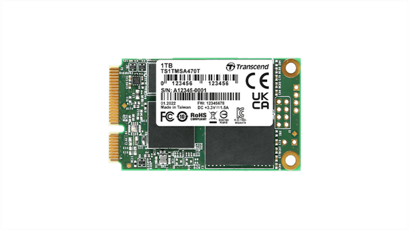 TS1TMSA470T Transcend MSA470T mSATA 1 TB Internal SSD Drive RS
