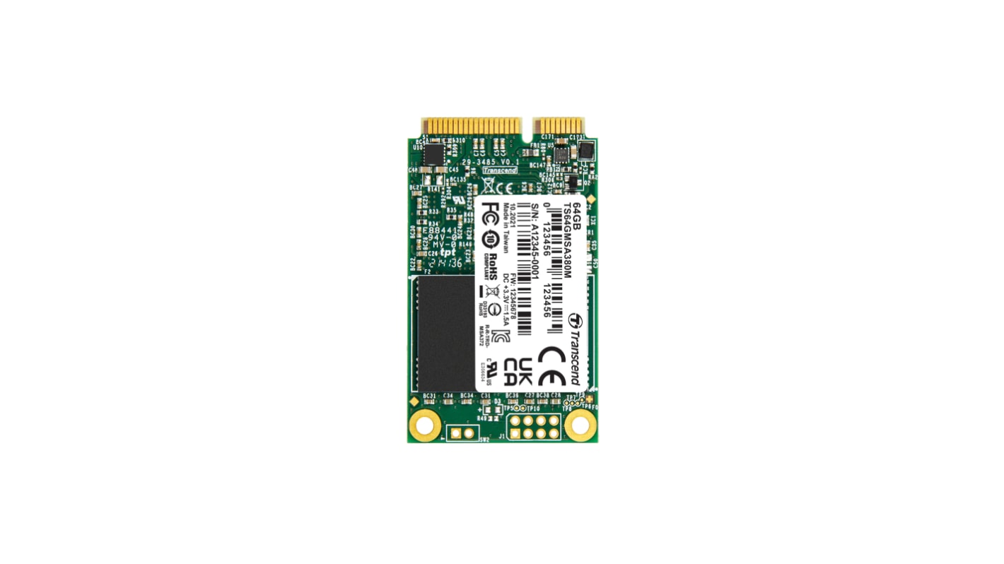Transcend MSA380M mSATA 64 GB Internal SSD Drive