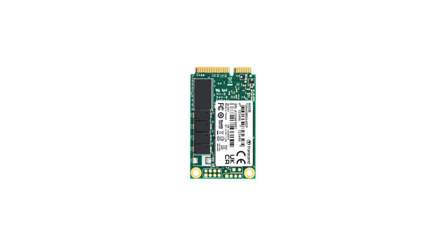 Transcend MSA452P mSATA 64 GB Internal SSD Drive