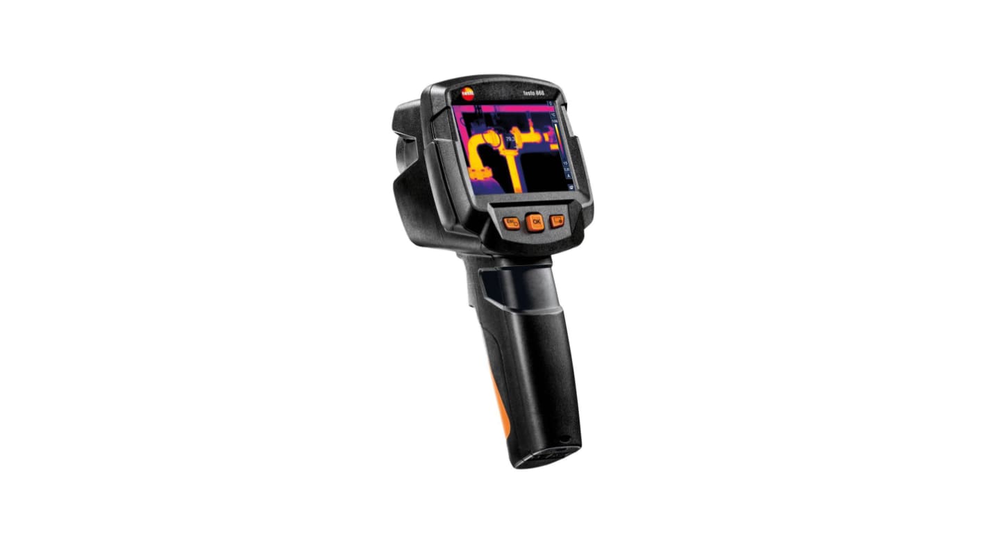 Testo 868s USB Micro-B Thermal Imaging Camera, 0 → +650 °C, -30 → +100 °C, 160 x 120pixel Detector