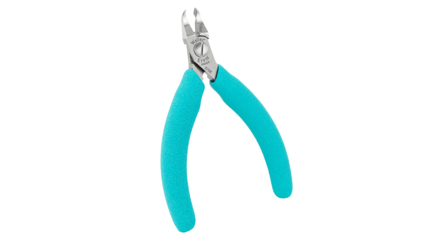 Alicates de corte oblicuos Weller Erem, capacidad de corte 0.6mm, long. total 110 mm, ESD