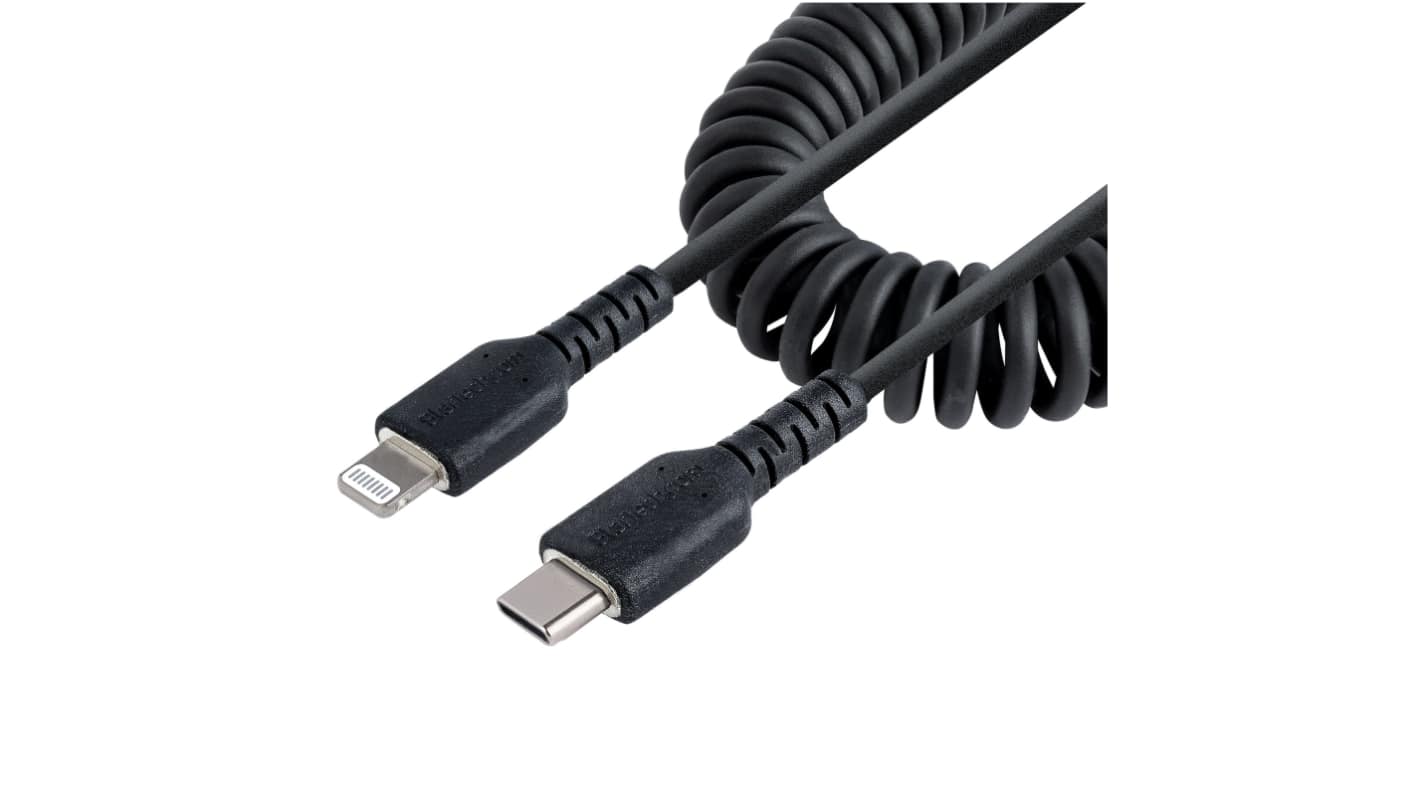 StarTech.com USB 2.0, Male USB C to Male Lightning, 480Mbps, 0.5m