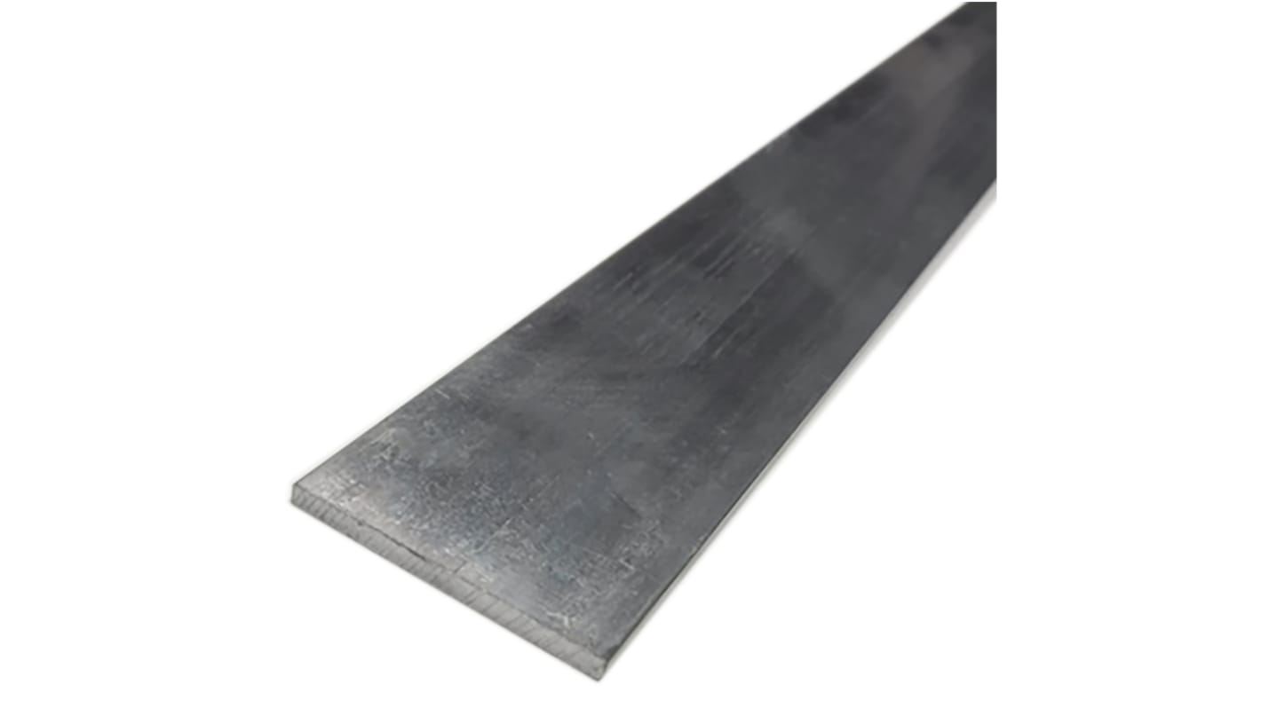 RS PRO Aluminium Flat Bar, 1 1/4in W, 1/8in H, 24in L