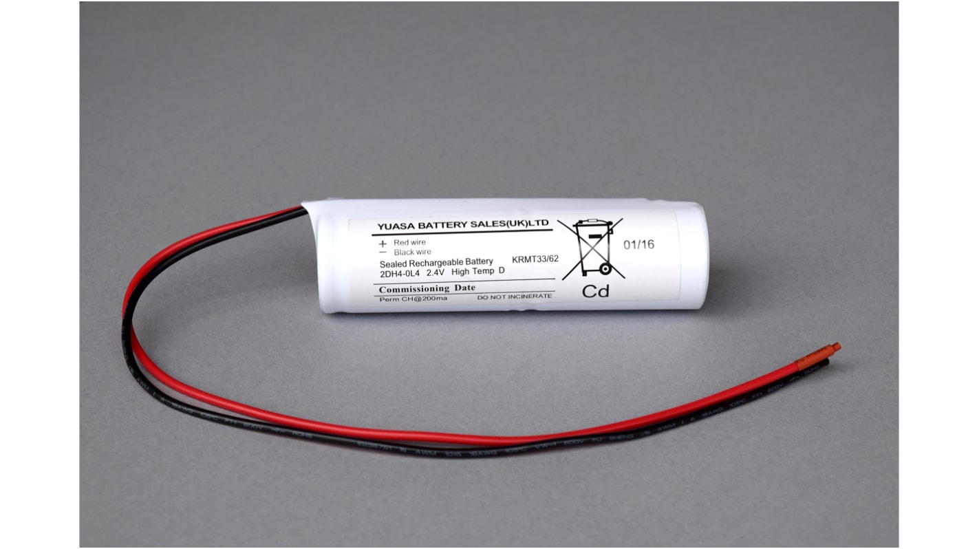 Yuasa NiCd 2.4V, D Battery