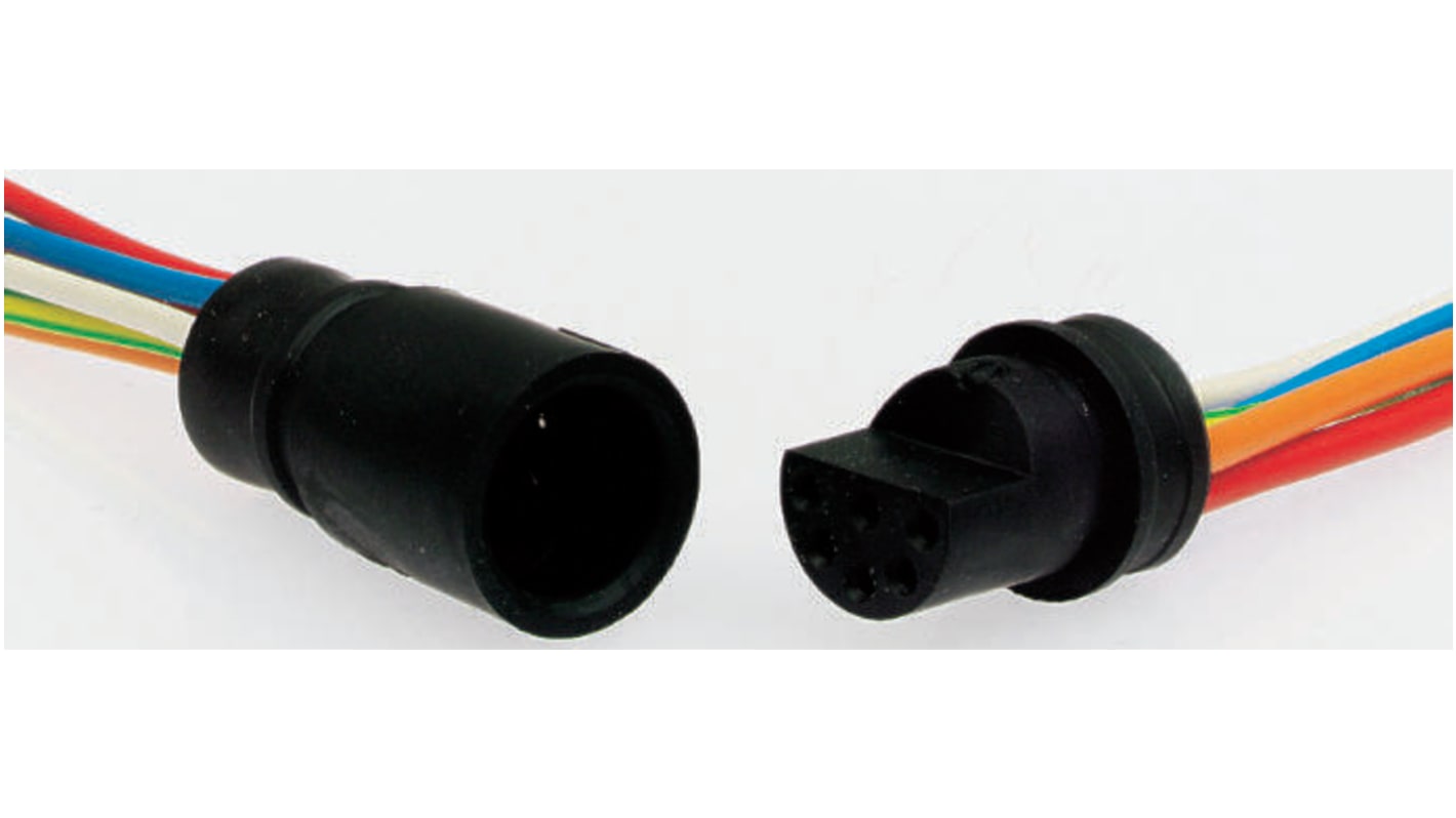 Amphenol Limited Connector, 3 Contacts, Cable Mount, Plug and Socket, Male and Female Contacts, 44 Series