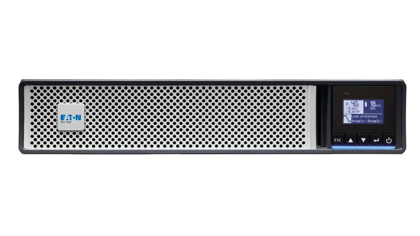 Gruppo di continuità Eaton, 1000VA, ingresso 120V, uscita 230V, 1kW, Montaggio a rack, stand alone