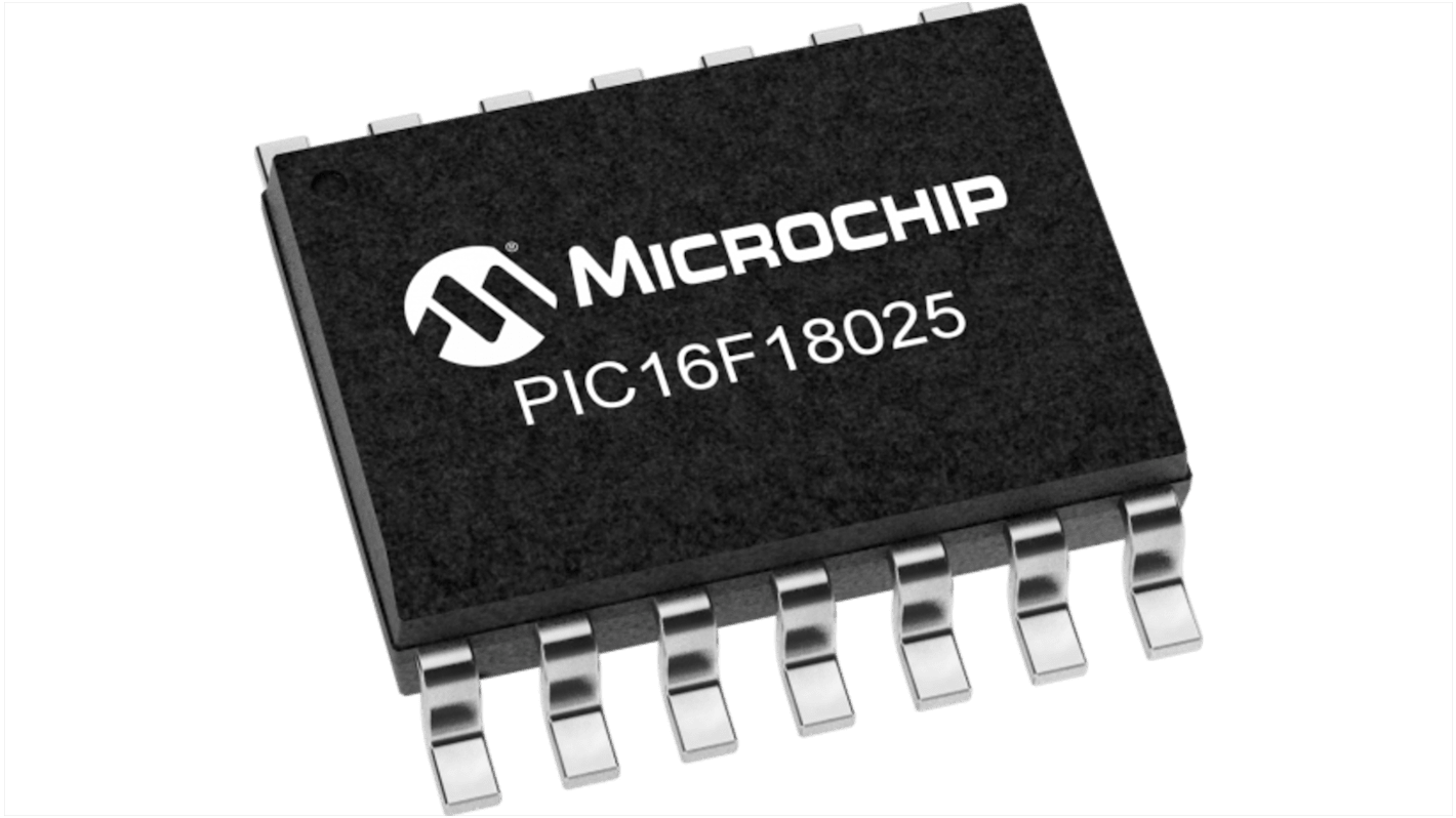 Microchip PIC16F18025-I/SL PIC Microcontroller, PIC16, 14-Pin SOIC