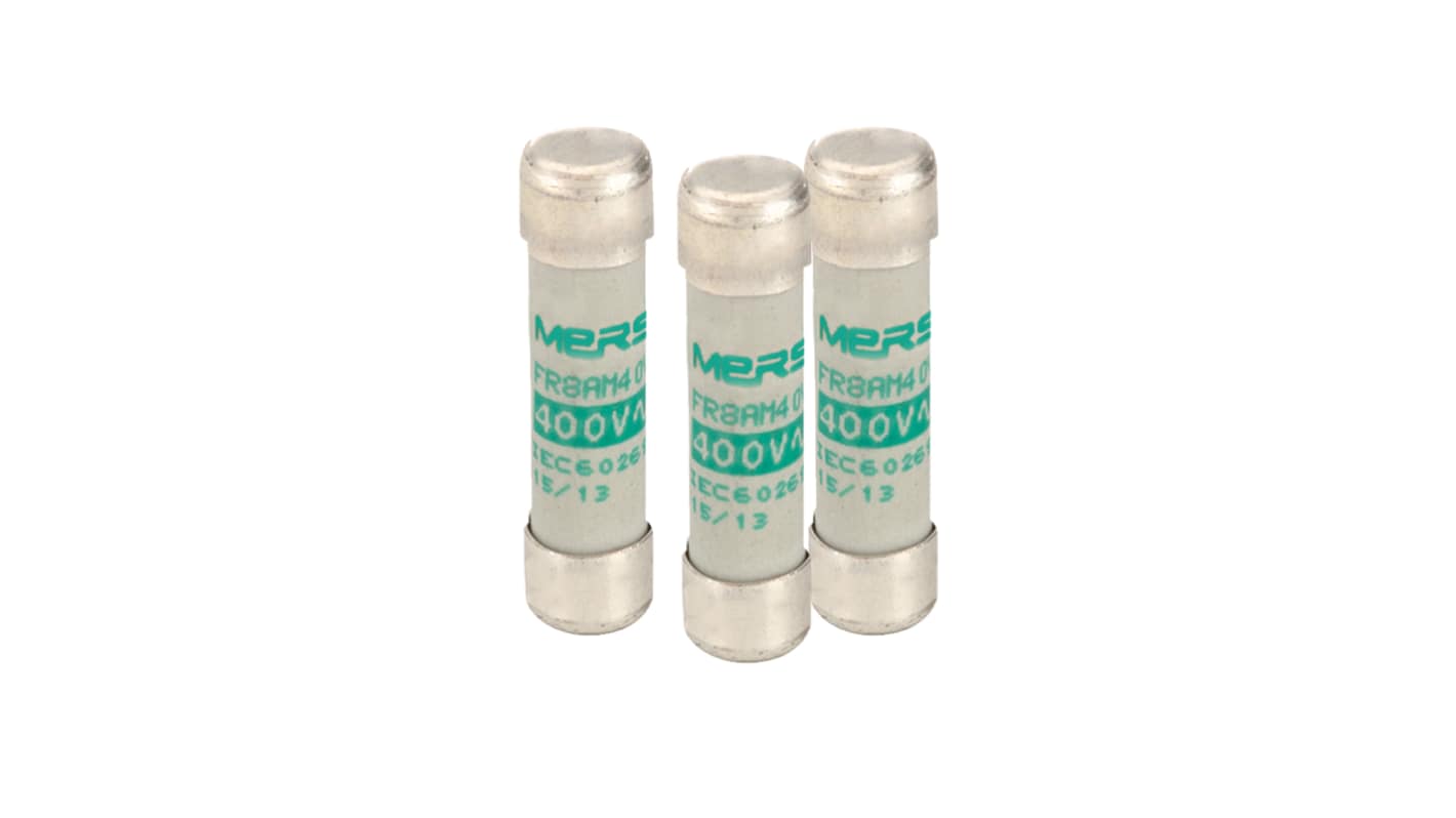 Mersen 1A Slow-Blow Ceramic Cartridge Fuse, 8.5 x 31.5mm