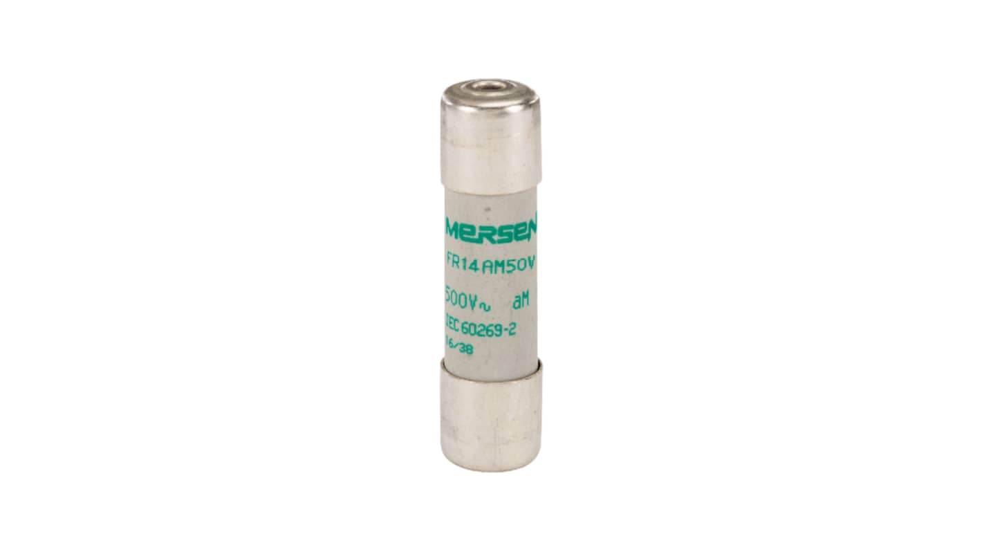 Mersen 8A Slow-Blow Ceramic Cartridge Fuse, 14 x 51mm