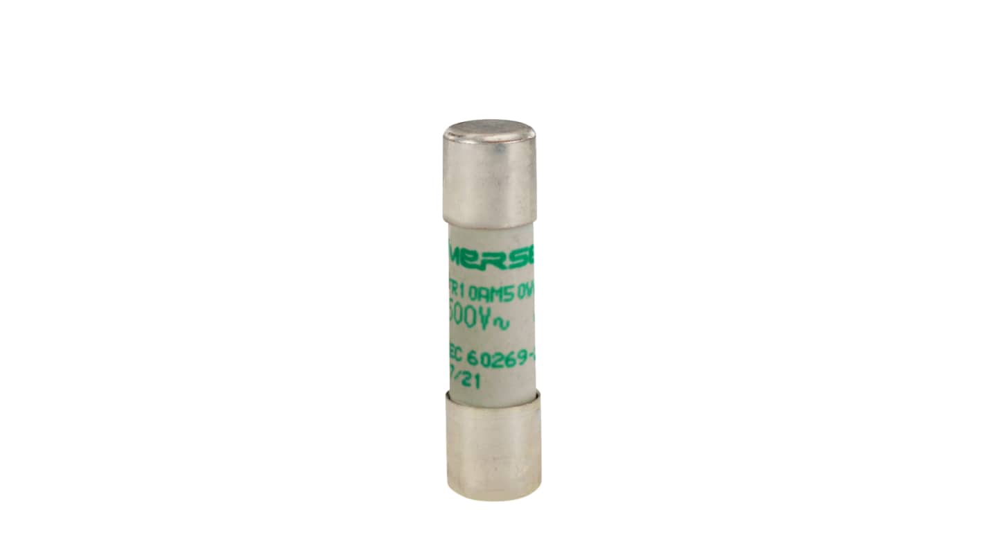 Mersen 8A Slow-Blow Ceramic Cartridge Fuse, 10 x 38mm
