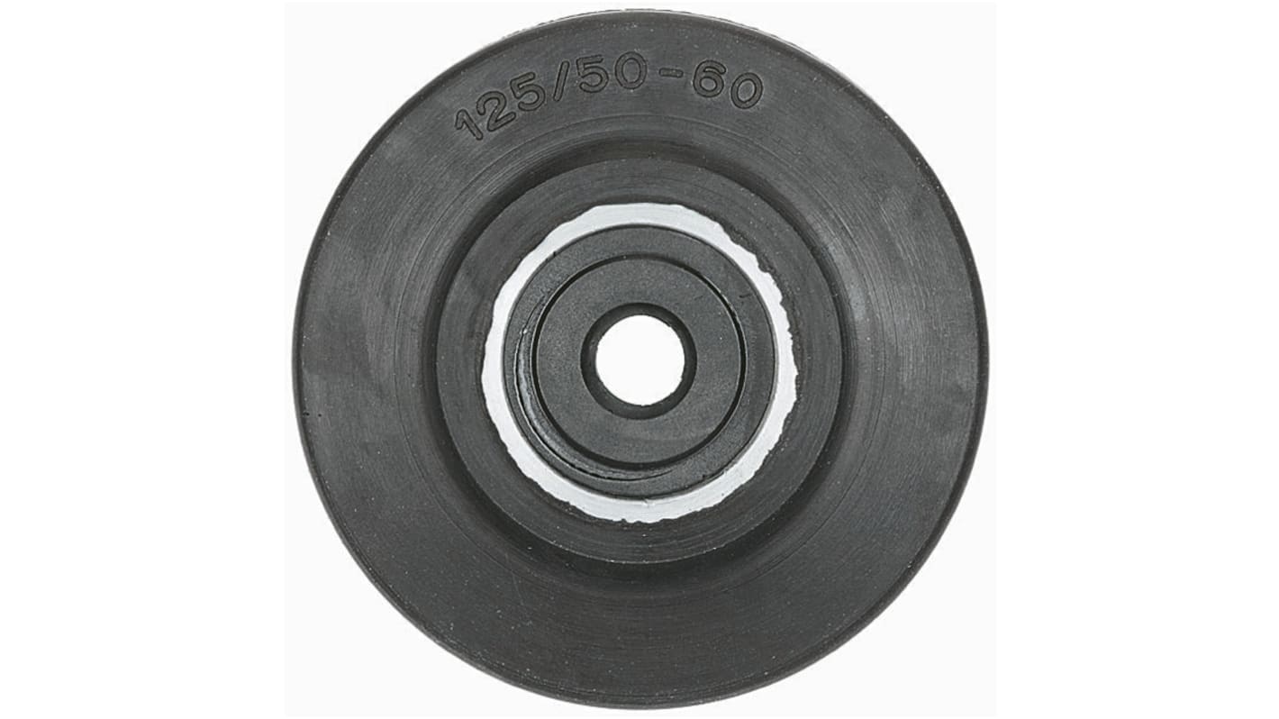 LAG Black, Silver Rubber Quiet Operation, Shock Absorbing Trolley Wheel, 220kg