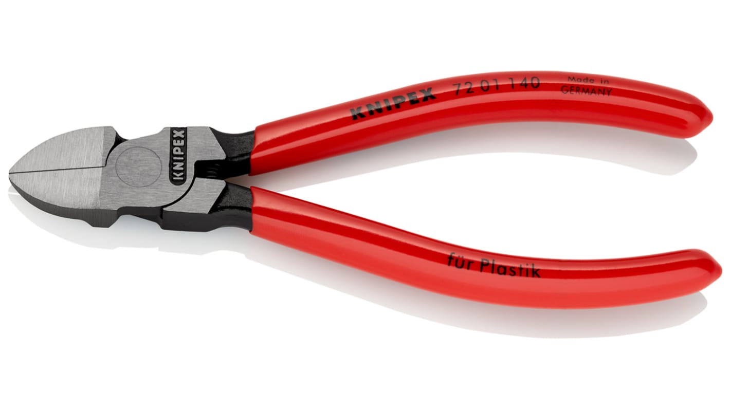 Knipexプラスチックカッター ニッパー 全体長さ:140 mm, 72 01 Knipexプラスチックカッター ニッパー 全体長さ:140 mm, 72 01