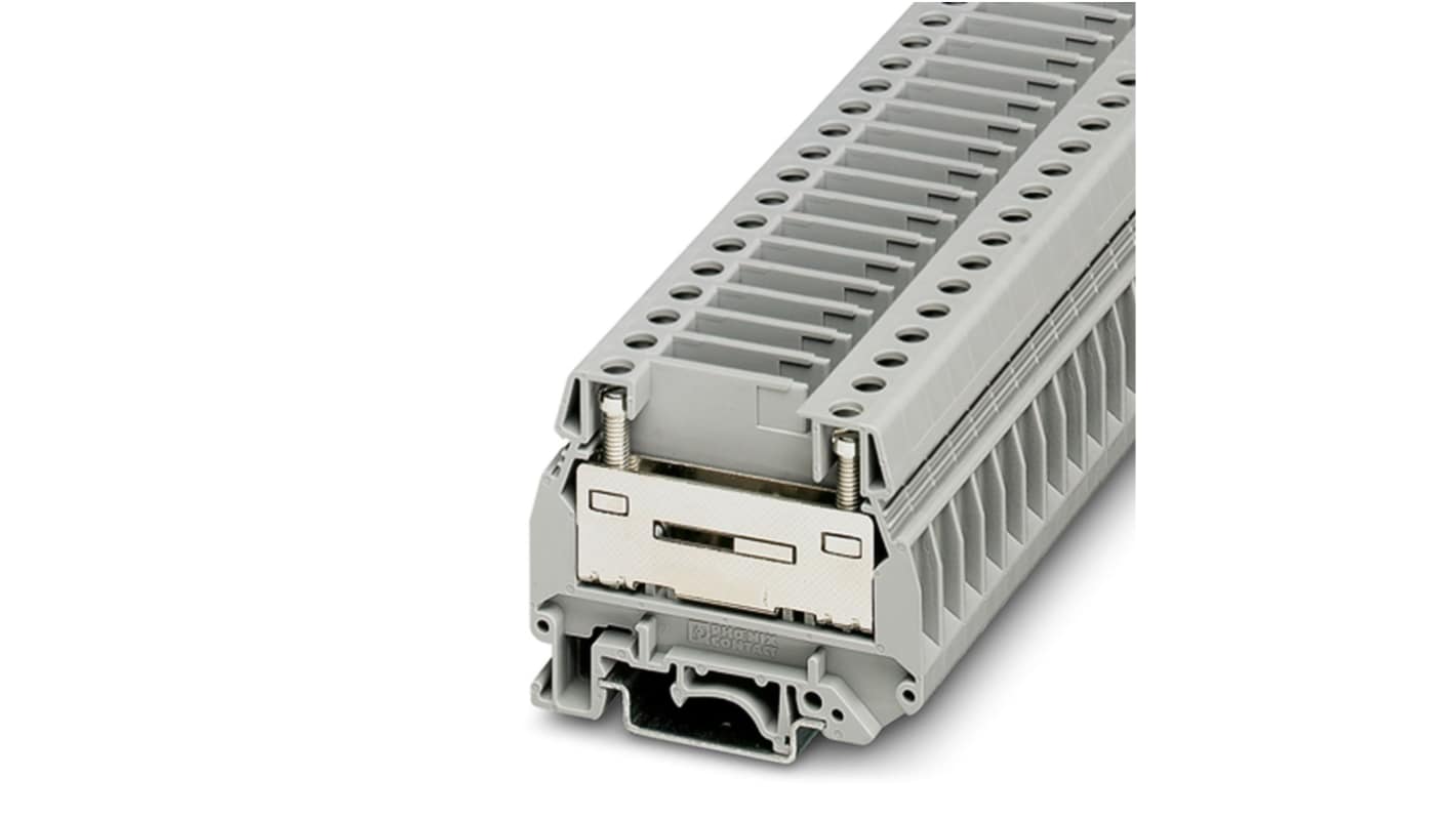 Phoenix Contact 0305080 UGSK/S Series Grey, 0.5 → 10mm², 1-Level, Screw Termination