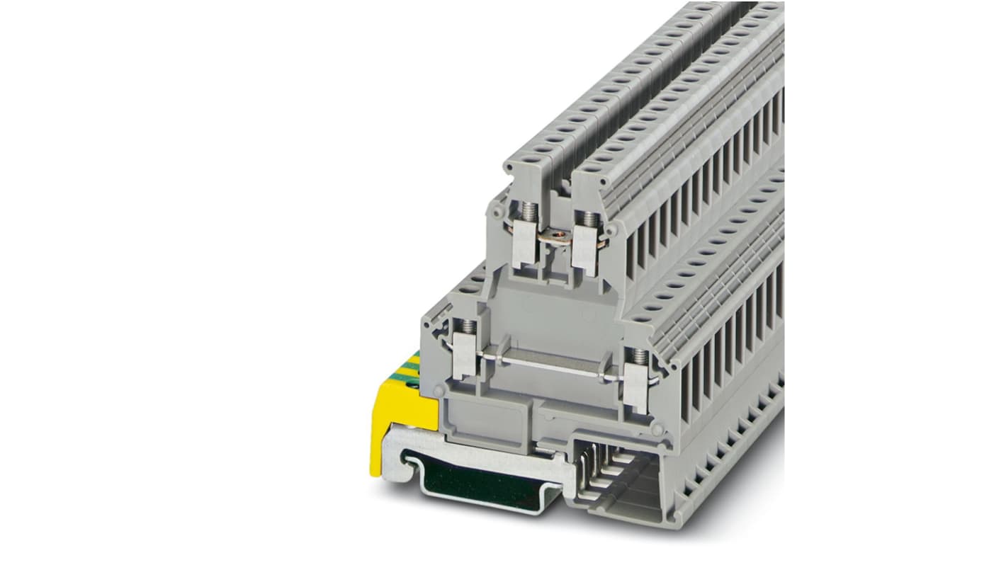 Phoenix Contact 0461018 SLKK 5 Series Grey, 0.2 → 4mm², 2-Level, Screw Termination