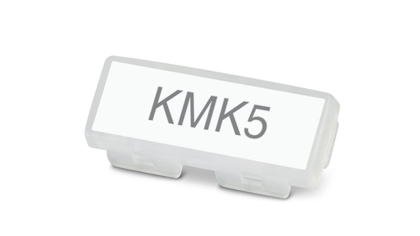 Phoenix Contact KMK 5 Cable Tie Cable Marker, Clear, 10 → 40mm Cable, 0830746